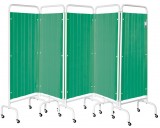 Five Panel Mobile Folding Curtained Screen , CODE:-MMCUR003